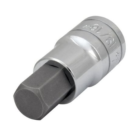 PERFORMANCE TOOL 1/2 In Dr. Hex Bit Socket 9/16 In, W32882 W32882